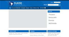 Desktop Screenshot of flacsochile.org